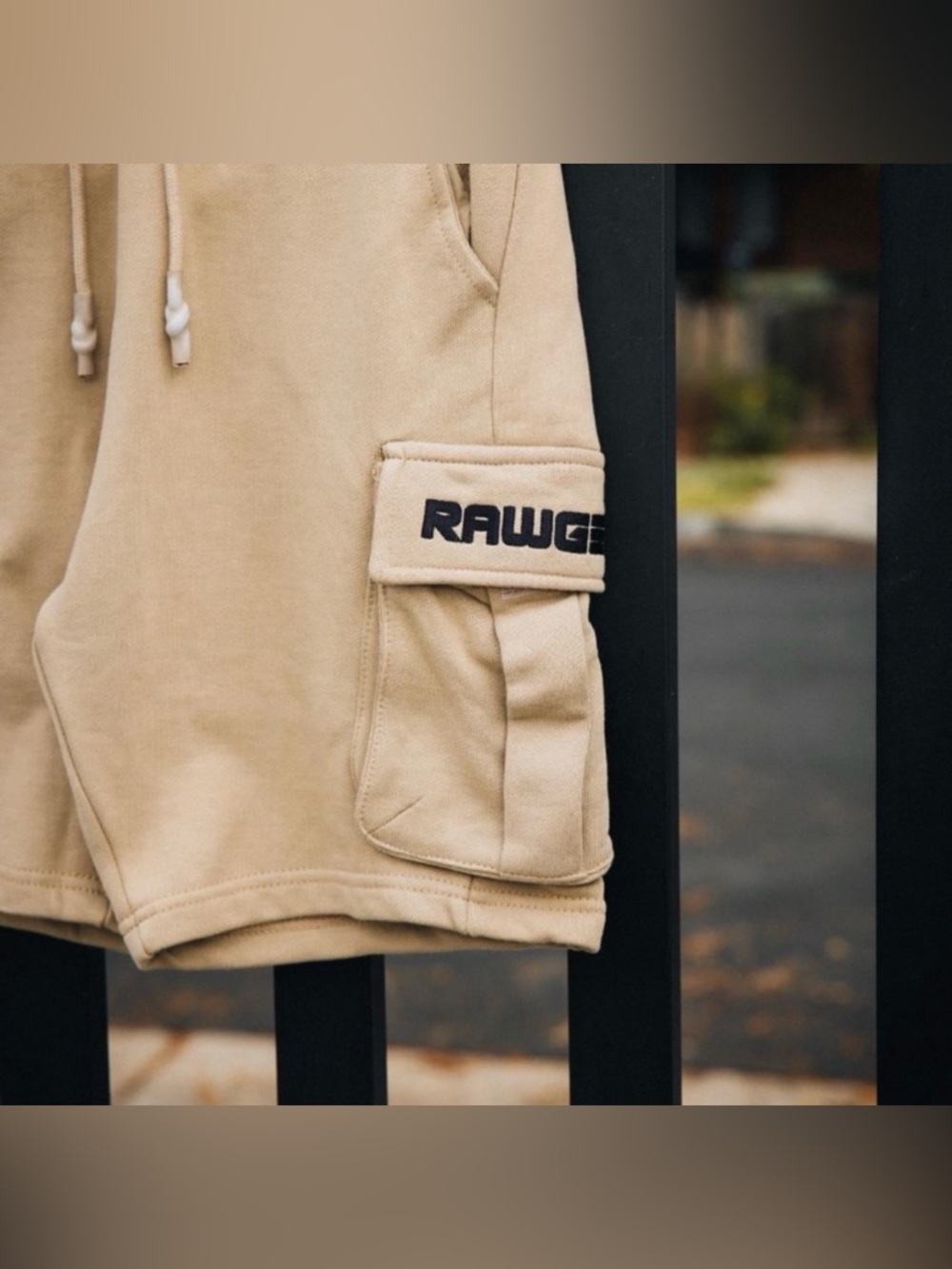Rawgear Cargo Shorts in Taupe